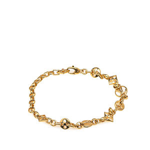 Pre-Loved Louis Vuitton Gold Plated Monogram Crazy In Lock Bracelet